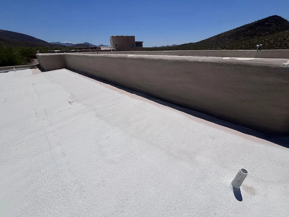 Roofing work on a rural New River, Arizona property