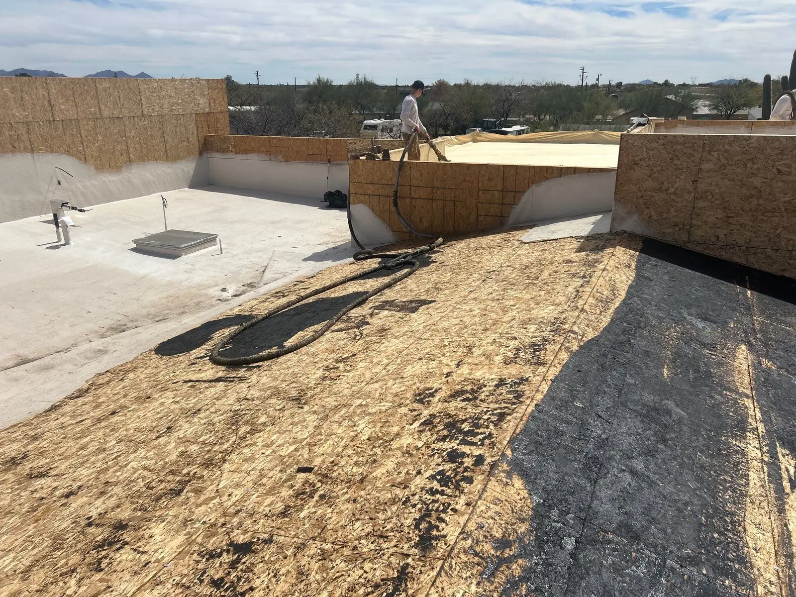 New construction roofing installation on a Phoenix area home