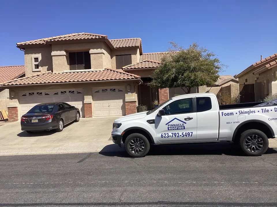Roof inspection on a Phoenix home